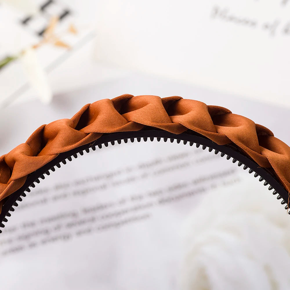 Modischer Geflochtener Elastischer Haarreif für Damen – Rutschfestes Gewebtes Haarband für Alltag Casual Styling & Haaraccessoires