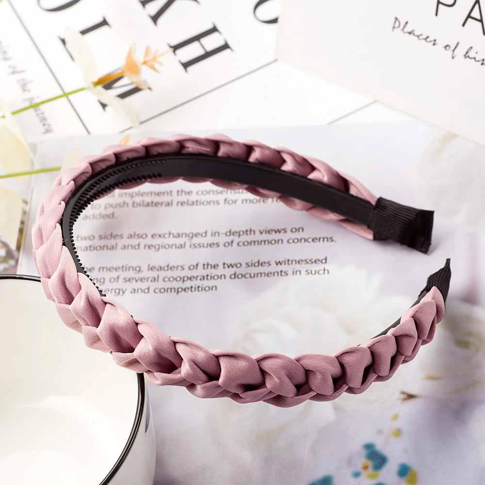 Modischer Geflochtener Elastischer Haarreif für Damen – Rutschfestes Gewebtes Haarband für Alltag Casual Styling & Haaraccessoires