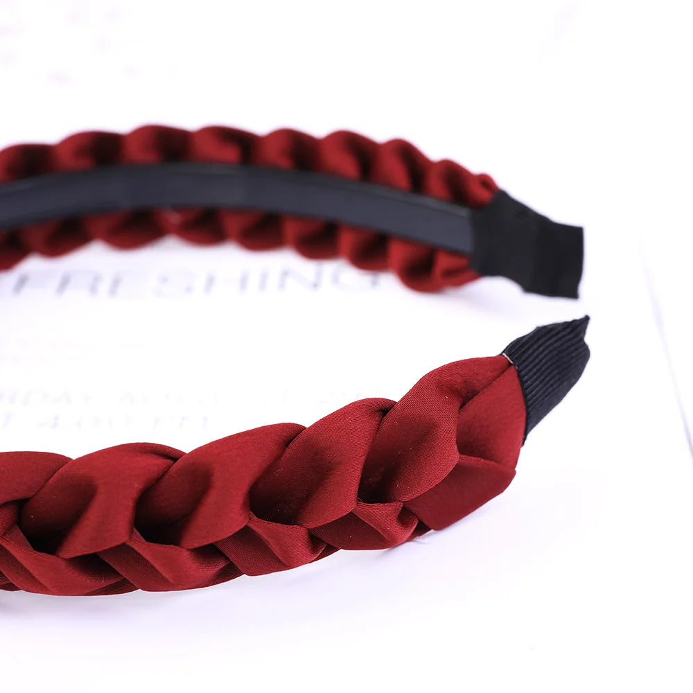 Modischer Geflochtener Elastischer Haarreif für Damen – Rutschfestes Gewebtes Haarband für Alltag Casual Styling & Haaraccessoires