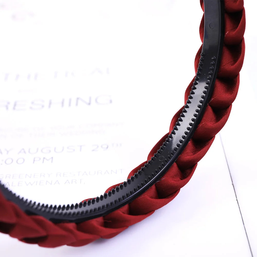 Modischer Geflochtener Elastischer Haarreif für Damen – Rutschfestes Gewebtes Haarband für Alltag Casual Styling & Haaraccessoires