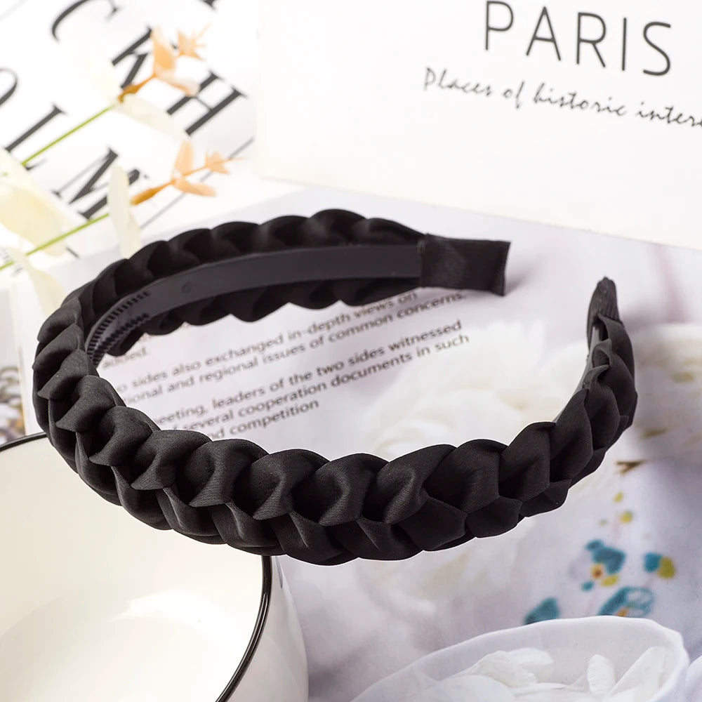 Modischer Geflochtener Elastischer Haarreif für Damen – Rutschfestes Gewebtes Haarband für Alltag Casual Styling & Haaraccessoires
