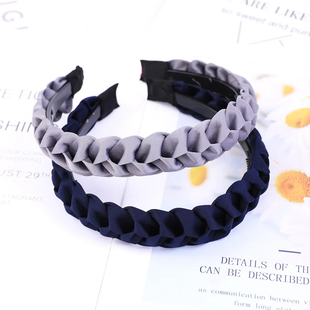 Modischer Geflochtener Elastischer Haarreif für Damen – Rutschfestes Gewebtes Haarband für Alltag Casual Styling & Haaraccessoires