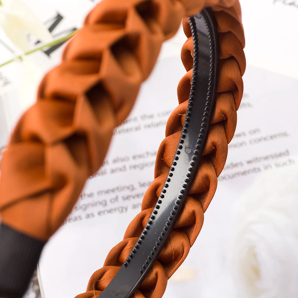 Modischer Geflochtener Elastischer Haarreif für Damen – Rutschfestes Gewebtes Haarband für Alltag Casual Styling & Haaraccessoires