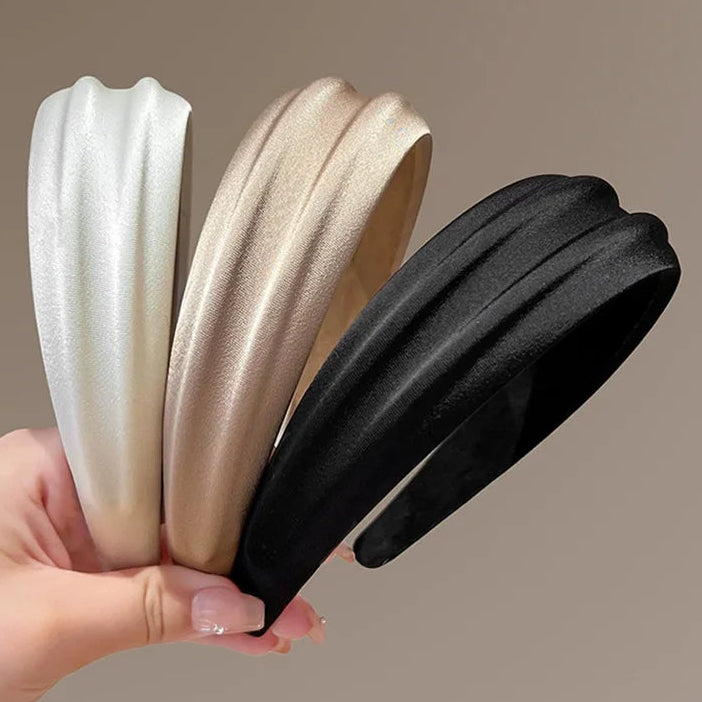 Eleganter Hochglanz Haarreif für Damen – Vielseitiges Statement Haarband für Reisen Fotografie & Alltagsstyling
