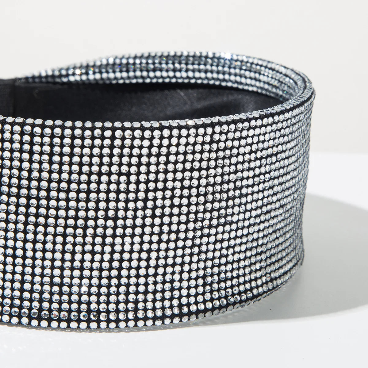 Breiter Strass-Haarreif für Damen – Glänzendes Einfarbiges Luxus-Haarband für Hochzeit Party Elegante Fashion & Styling