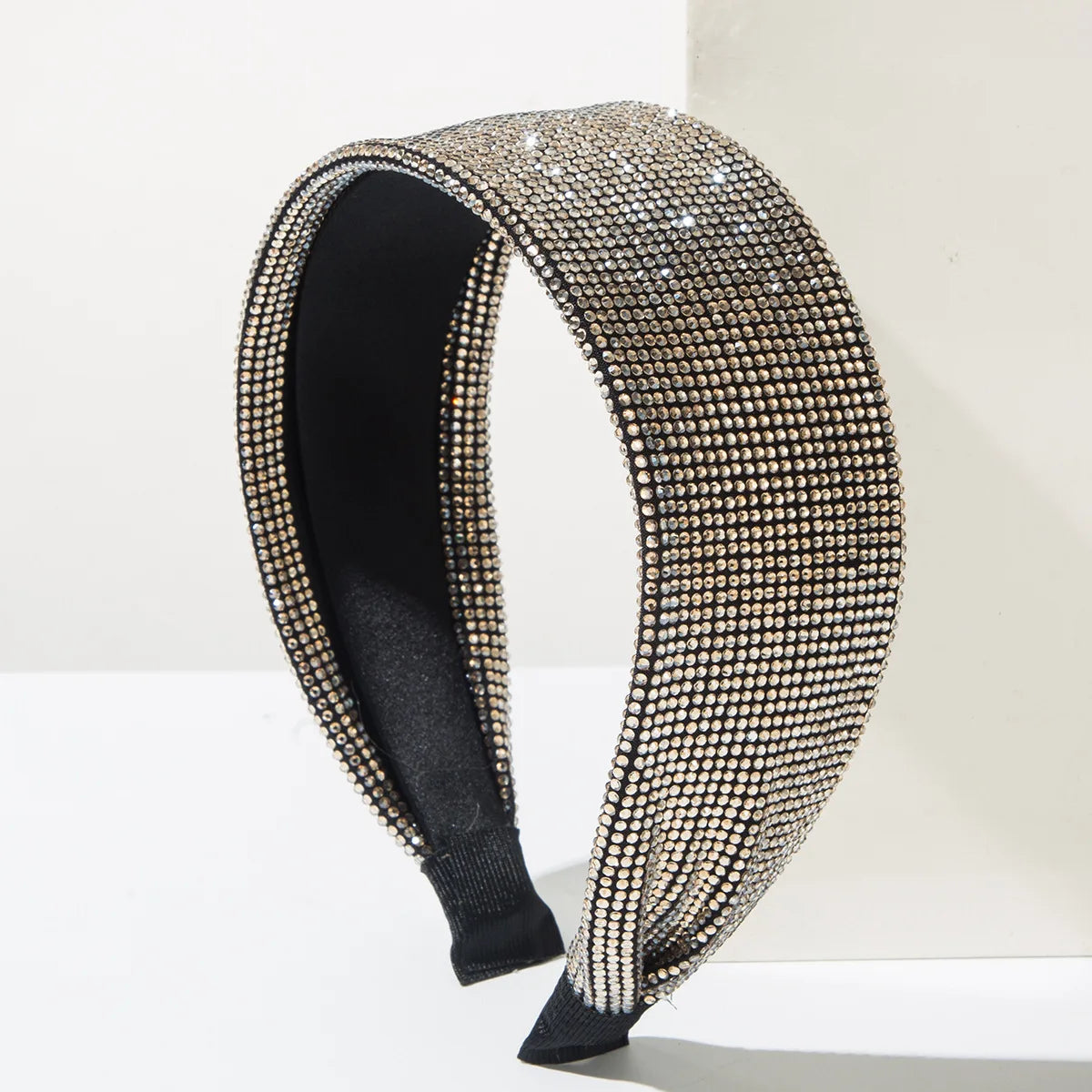 Breiter Strass-Haarreif für Damen – Glänzendes Einfarbiges Luxus-Haarband für Hochzeit Party Elegante Fashion & Styling