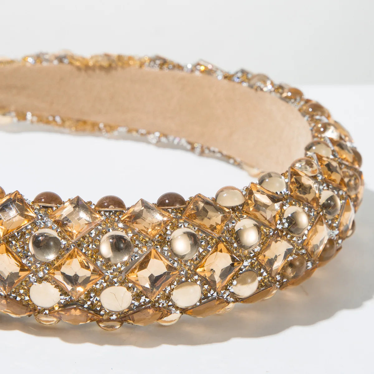 Perlen- & Strass-Haarreif für Damen – Luxuriöser Hoher Haarreif mit Kunstharzperlen für Hochzeit Party & Elegantes Styling
