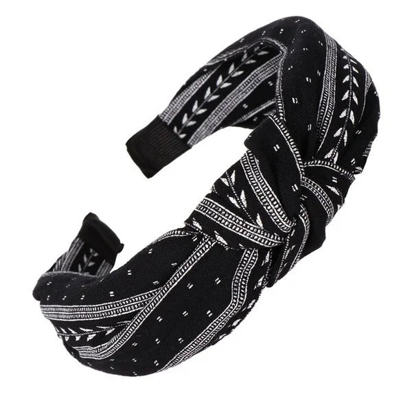 Modischer Knoten-Haarreif für Damen – Einfarbiges Cross-Knot Haarband für Alltag Styling & Fashion Haaraccessoires