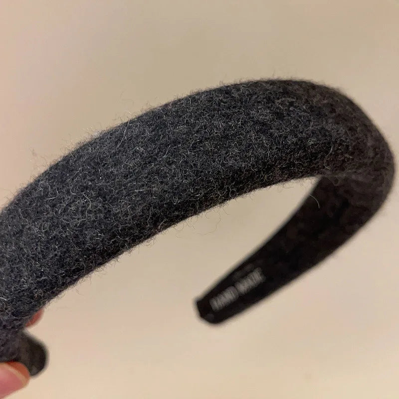 Gestrickter Gepolsterter Haarreif für Damen – Einfaches Sponge Haarband für Herbst Winter Alltag & Fashion Styling