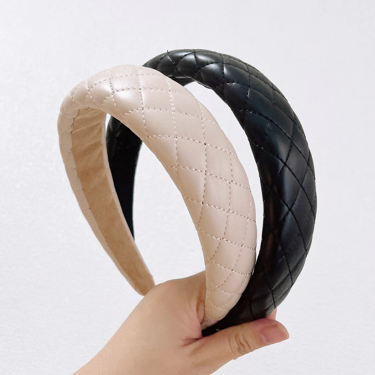 Modischer PU-Leder Haarreif für Damen – Einfarbiges Casual Turban Haarband für Reise Alltag Styling & Haaraccessoires
