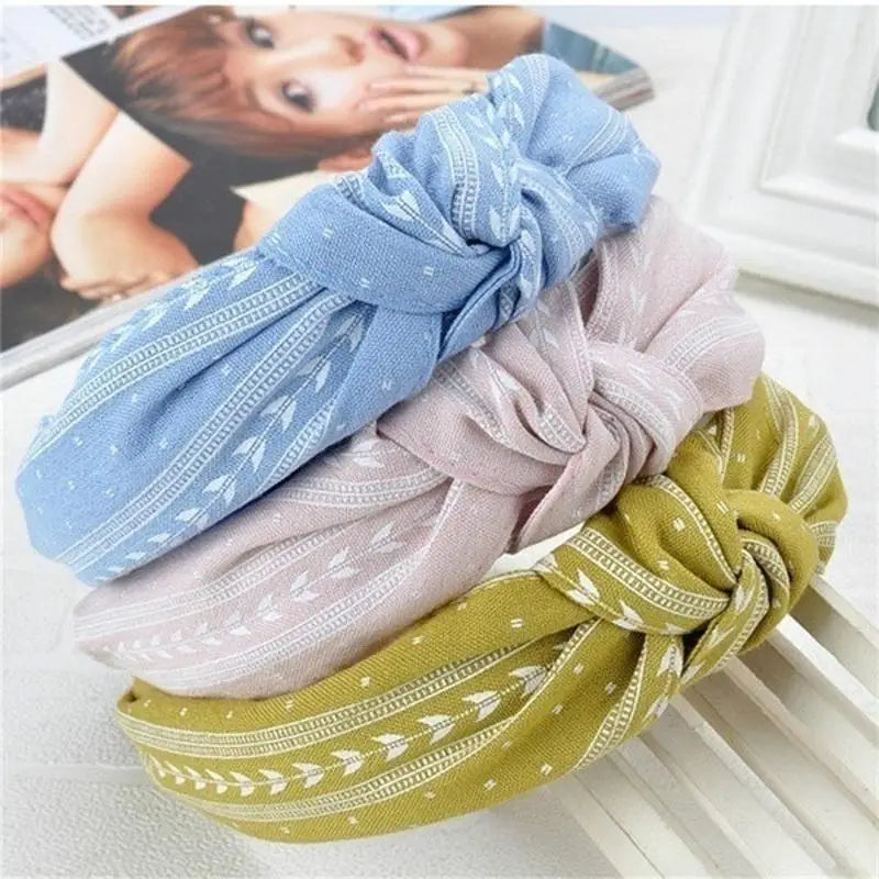 Modischer Knoten-Haarreif für Damen – Einfarbiges Cross-Knot Haarband für Alltag Styling & Fashion Haaraccessoires