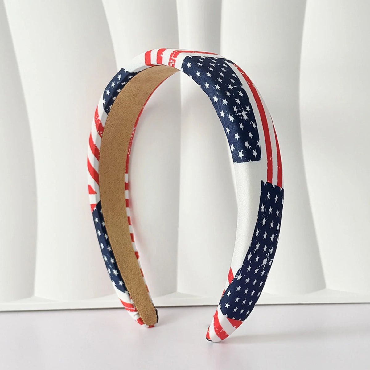 Gepolsterter USA-Flaggen Haarreif für Damen – Patriotisches Sterne & Streifen Haarband für 4. Juli Independence Day Partys & Outfits