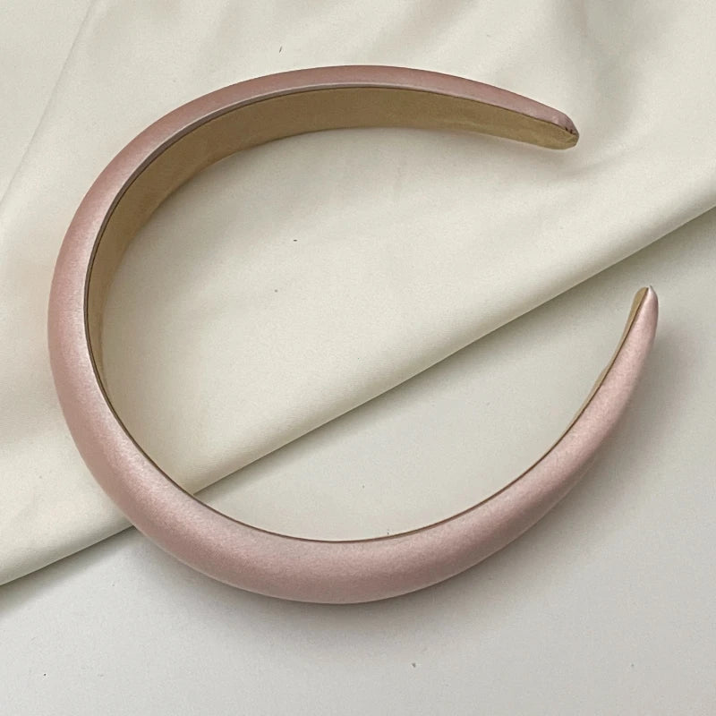 Modischer Satin-Seiden Sponge Haarreif für Damen – Elegantes Gepolstertes Haarband für Alltag Casual Styling & Fashion Accessoires