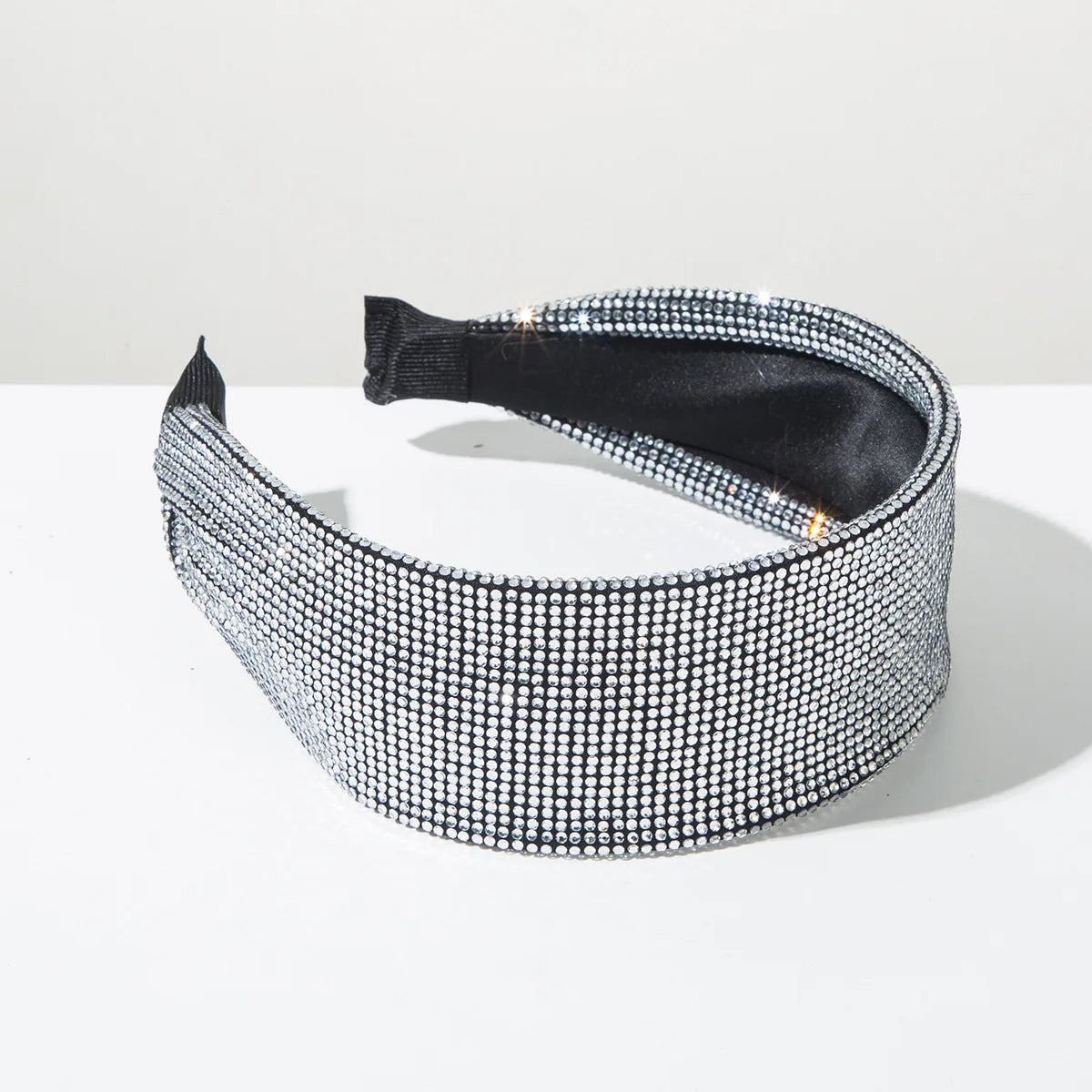 Breiter Strass-Haarreif für Damen – Glänzendes Einfarbiges Luxus-Haarband für Hochzeit Party Elegante Fashion & Styling