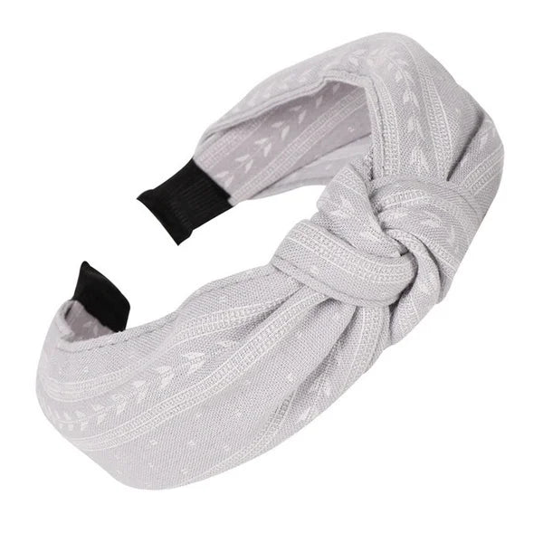 Modischer Knoten-Haarreif für Damen – Einfarbiges Cross-Knot Haarband für Alltag Styling & Fashion Haaraccessoires