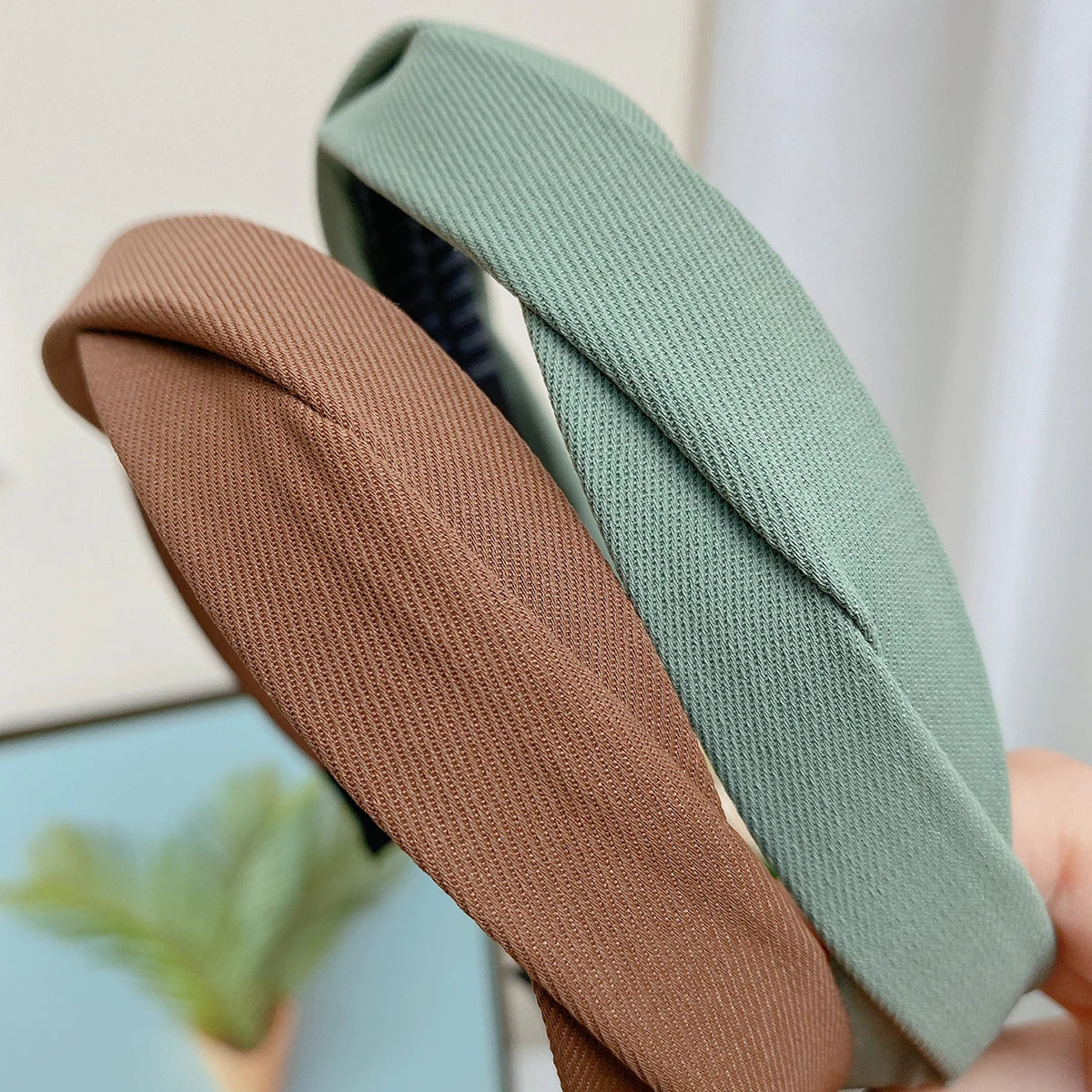 Vintage Flecht-Haarreif mit Quasten für Damen – Stilvolles Geknotetes Rutschfestes Haarband für Alltag & Elegantes Styling