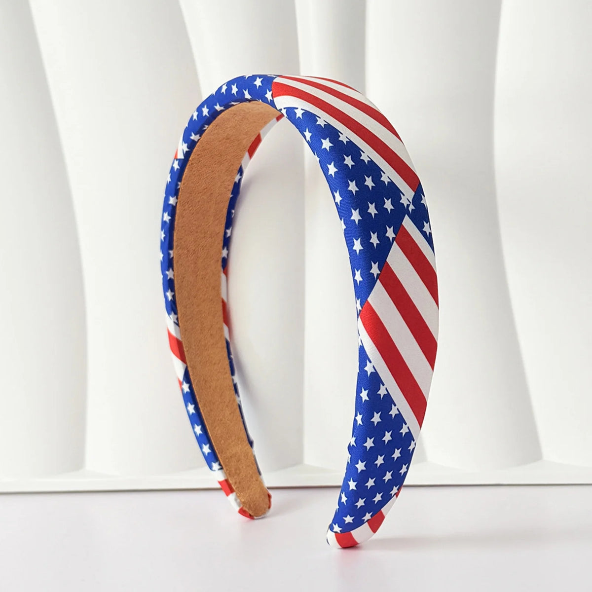 Gepolsterter USA-Flaggen Haarreif für Damen – Patriotisches Sterne & Streifen Haarband für 4. Juli Independence Day Partys & Outfits