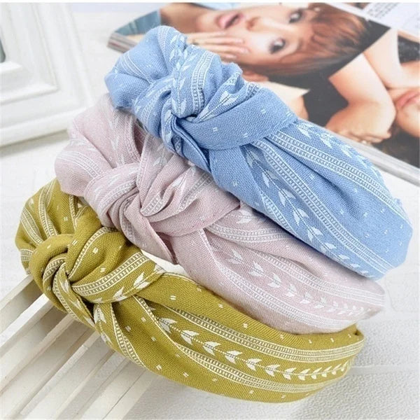 Modischer Knoten-Haarreif für Damen – Einfarbiges Cross-Knot Haarband für Alltag Styling & Fashion Haaraccessoires