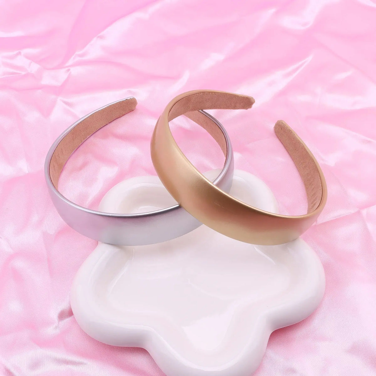 Bunter PU-Haarreif für Damen – Leuchtend Einfarbiges Weiches Elastisches Haarband für Alltag Casual Fashion & Haarstyling