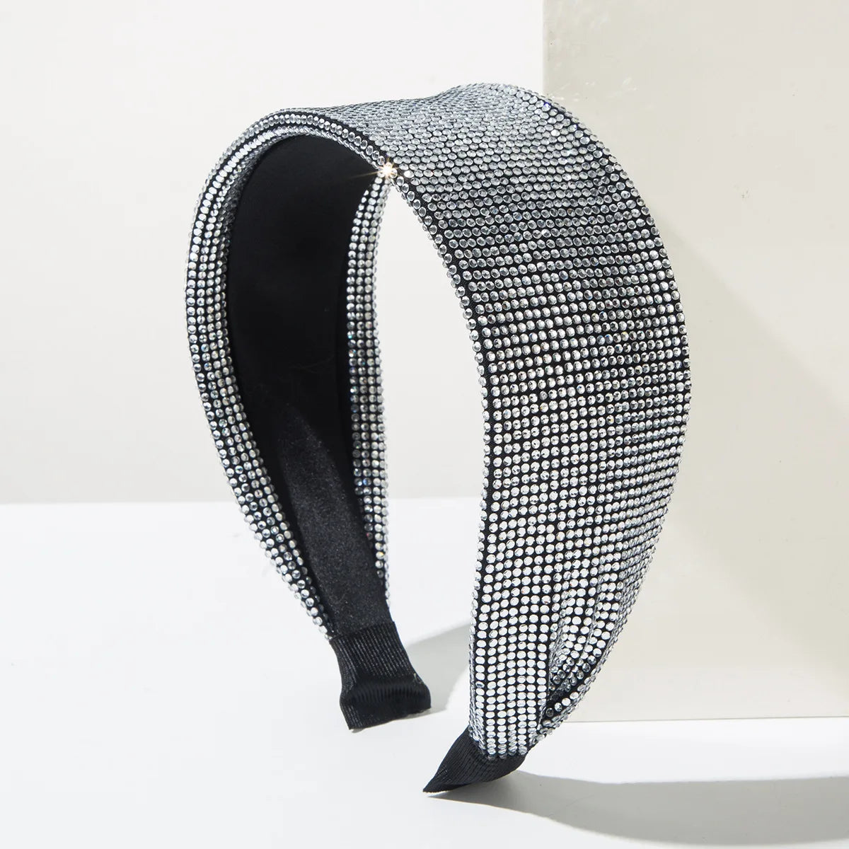 Breiter Strass-Haarreif für Damen – Glänzendes Einfarbiges Luxus-Haarband für Hochzeit Party Elegante Fashion & Styling