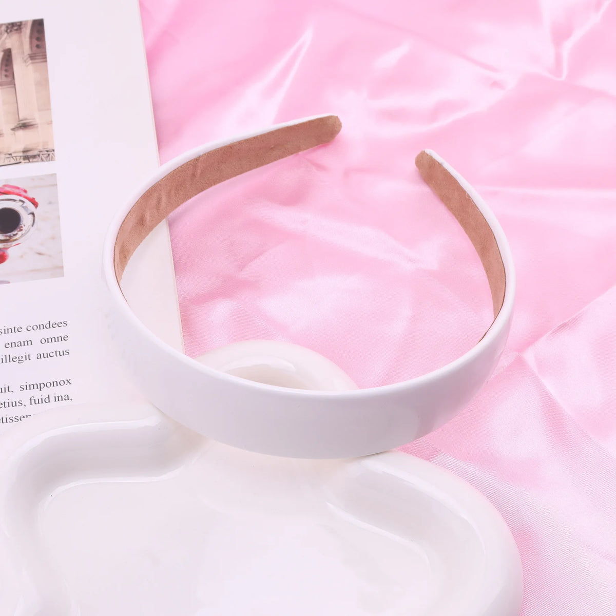 Bunter PU-Haarreif für Damen – Leuchtend Einfarbiges Weiches Elastisches Haarband für Alltag Casual Fashion & Haarstyling