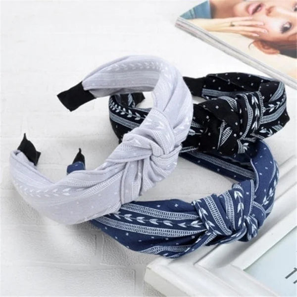 Modischer Knoten-Haarreif für Damen – Einfarbiges Cross-Knot Haarband für Alltag Styling & Fashion Haaraccessoires