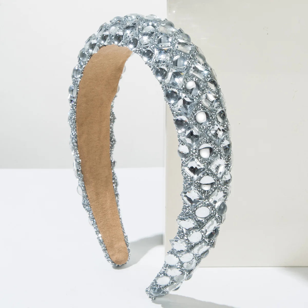 Perlen- & Strass-Haarreif für Damen – Luxuriöser Hoher Haarreif mit Kunstharzperlen für Hochzeit Party & Elegantes Styling