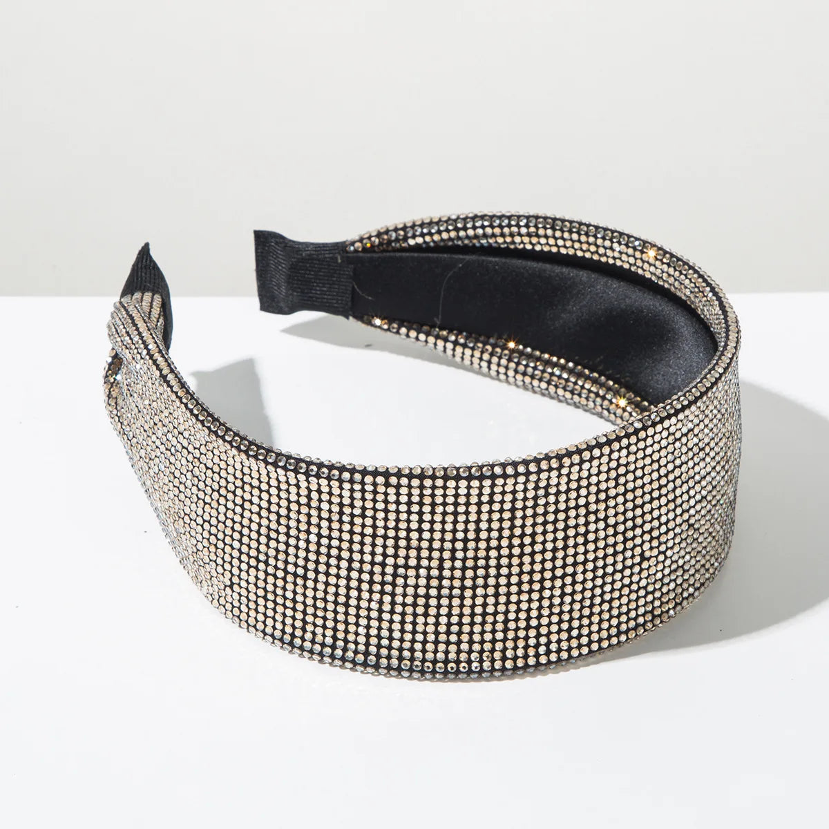 Breiter Strass-Haarreif für Damen – Glänzendes Einfarbiges Luxus-Haarband für Hochzeit Party Elegante Fashion & Styling