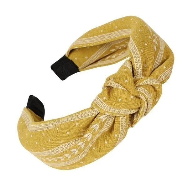 Modischer Knoten-Haarreif für Damen – Einfarbiges Cross-Knot Haarband für Alltag Styling & Fashion Haaraccessoires