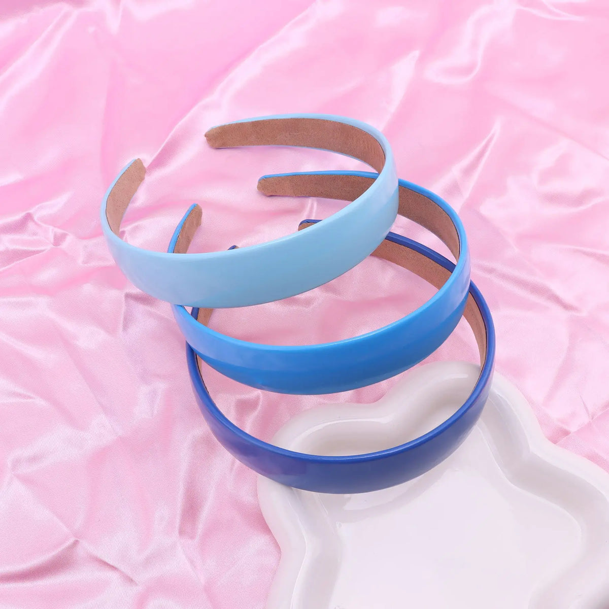 Bunter PU-Haarreif für Damen – Leuchtend Einfarbiges Weiches Elastisches Haarband für Alltag Casual Fashion & Haarstyling